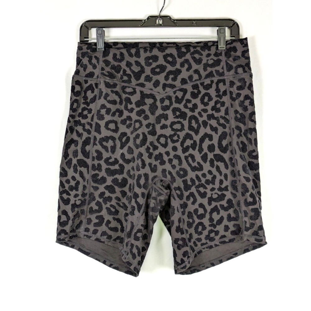 Balance Athletica Black Leopard Print Bike Shorts - Picture 2 of 9